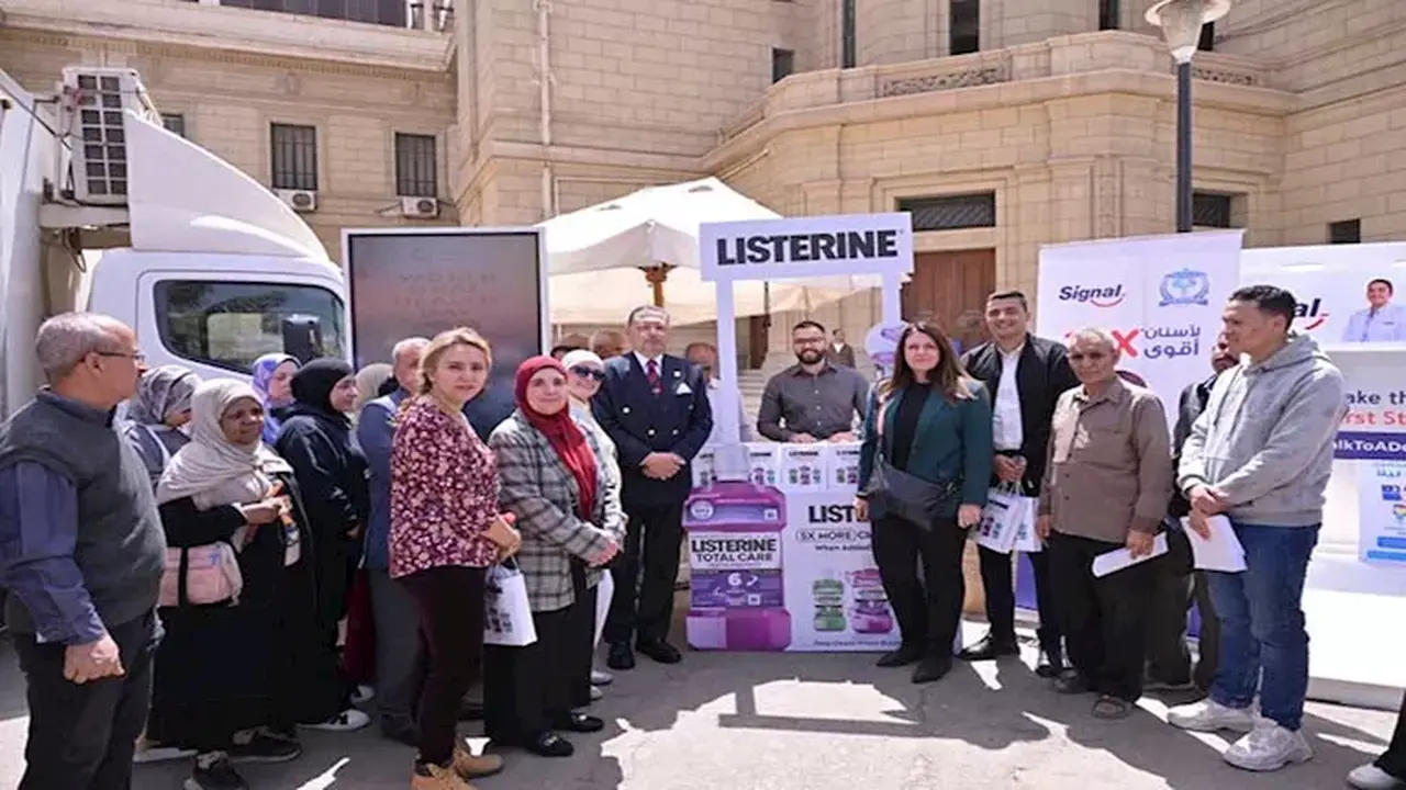 حملة توعوية لصحة الفم والأسنان للطلاب والعاملين بجامعة القاهرة – (لقطات)